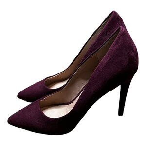 Burgundy Suede Pumps